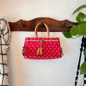 Dooney & Bourke Y2K Hot Pink Tassel Mini Handbag